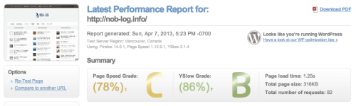 Latest Performance Report for_ http___nob-log.info_ | GTmetrix